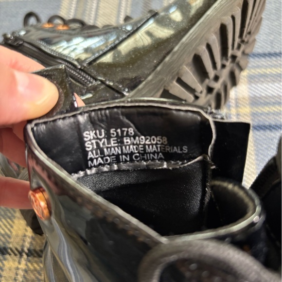 Badgley Mishka Black Toddler Fashion Boots Glitter - Picture 4 of 9